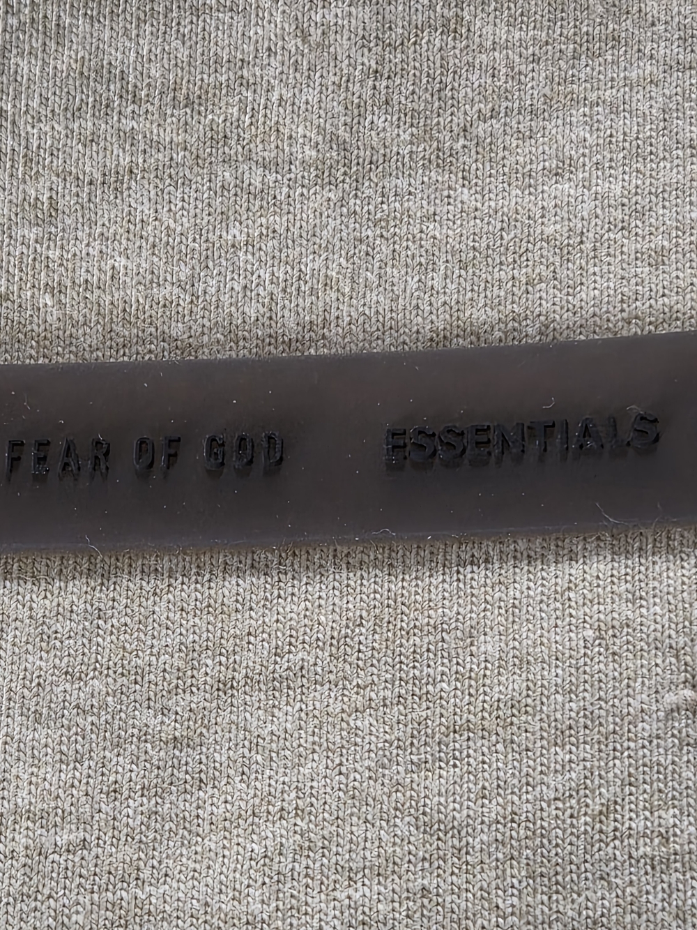 Fear of God Essentials Men’s OVERSIZED (Heather STONE) T‑Shirt & Shorts Set - Picture 3 of 11